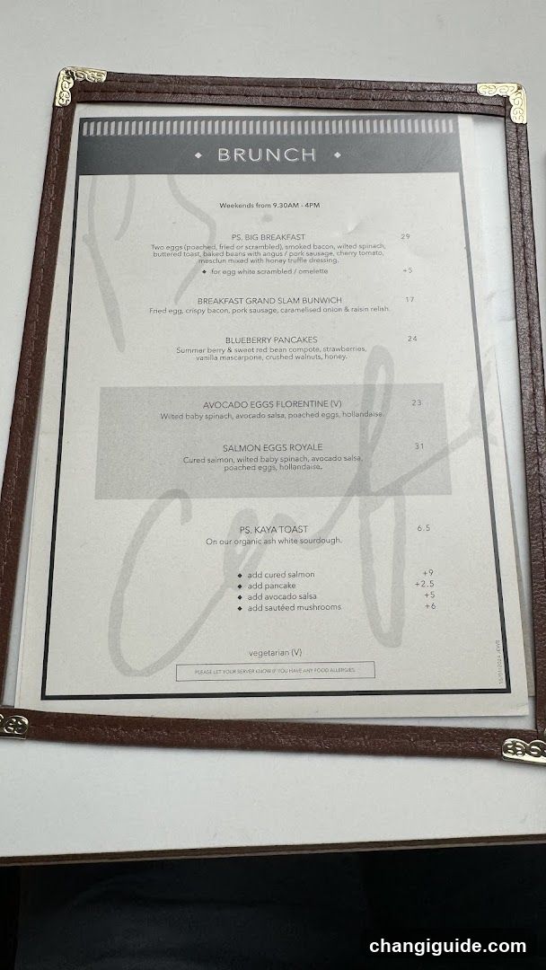 Brunch Menu