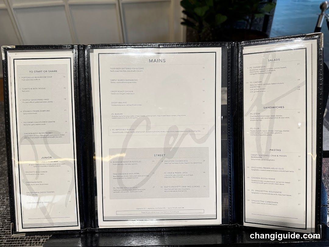 Restaurant Menu Display