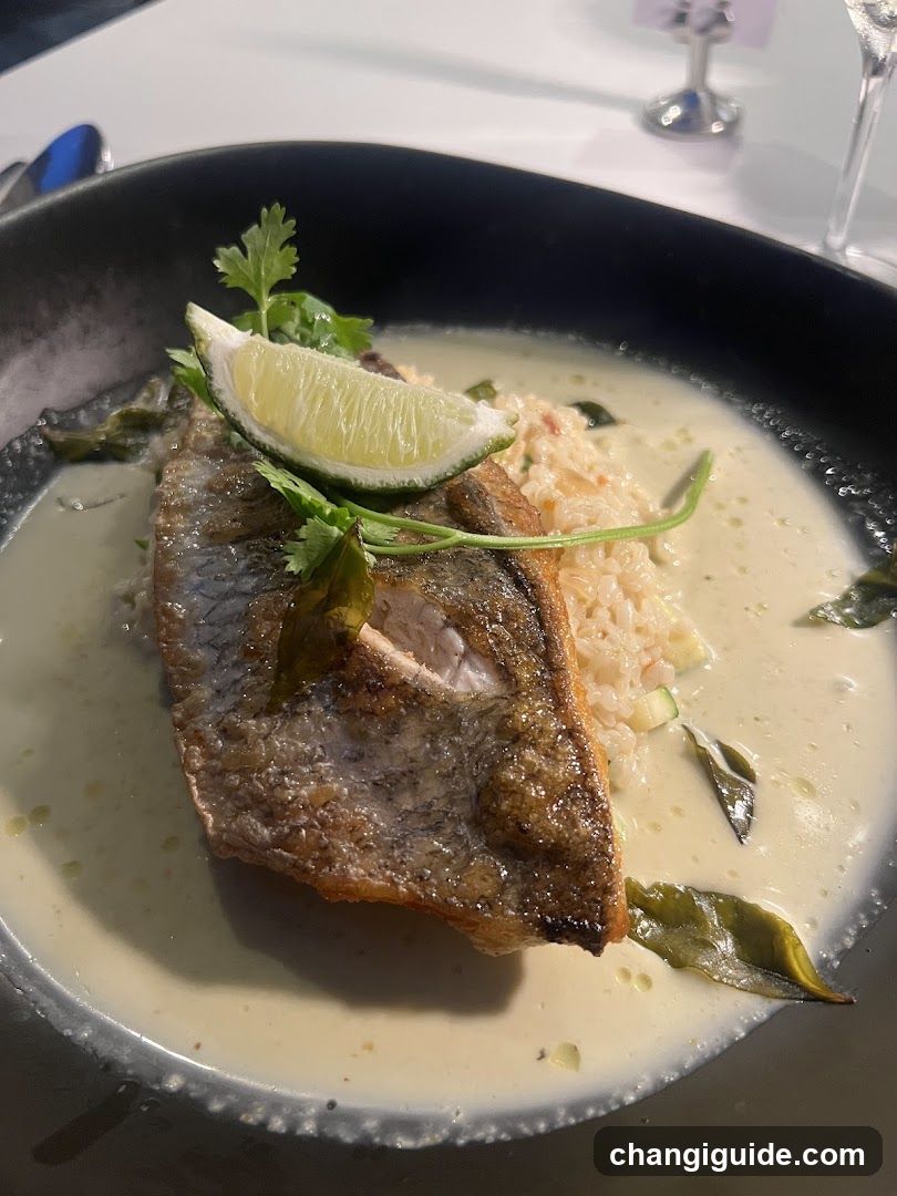 Fish Dish with Creamy Sauce and Rice
