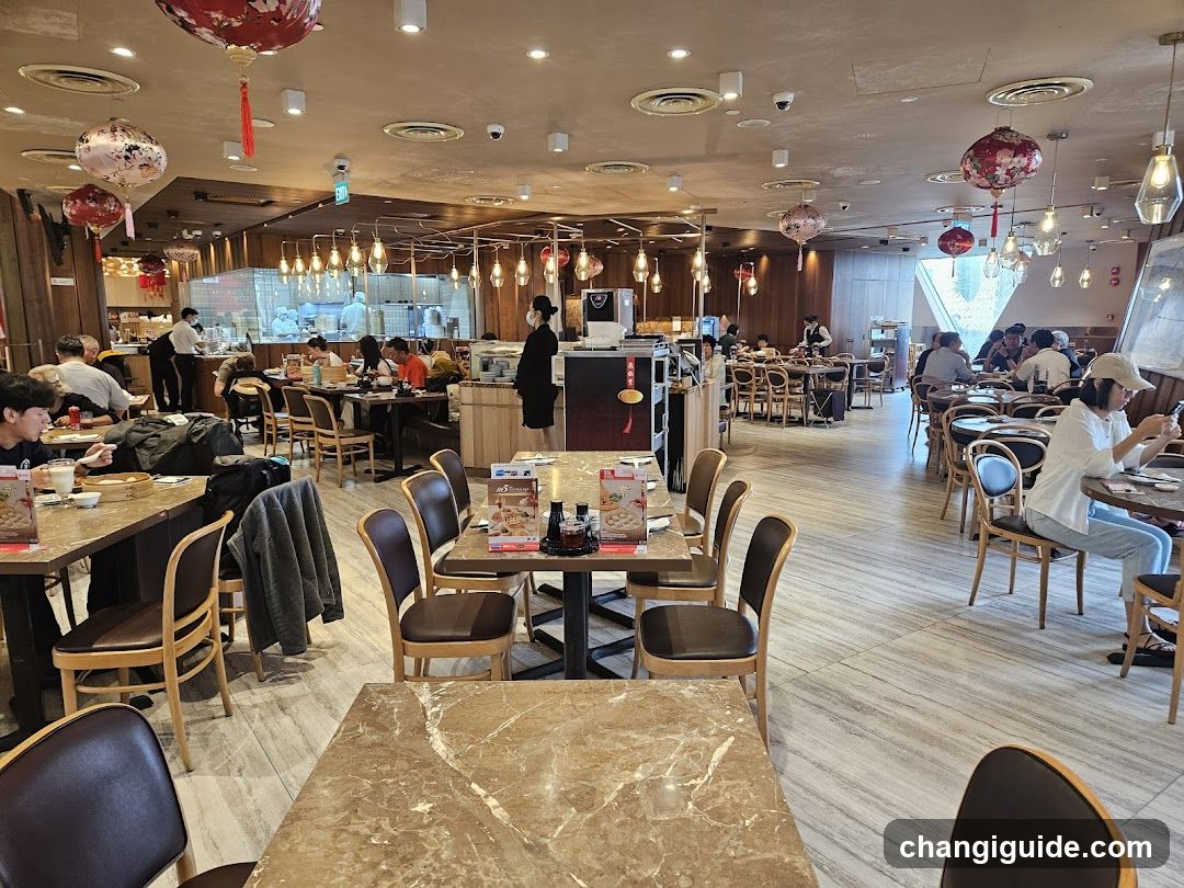 Restaurant Interior with Diners and Staff