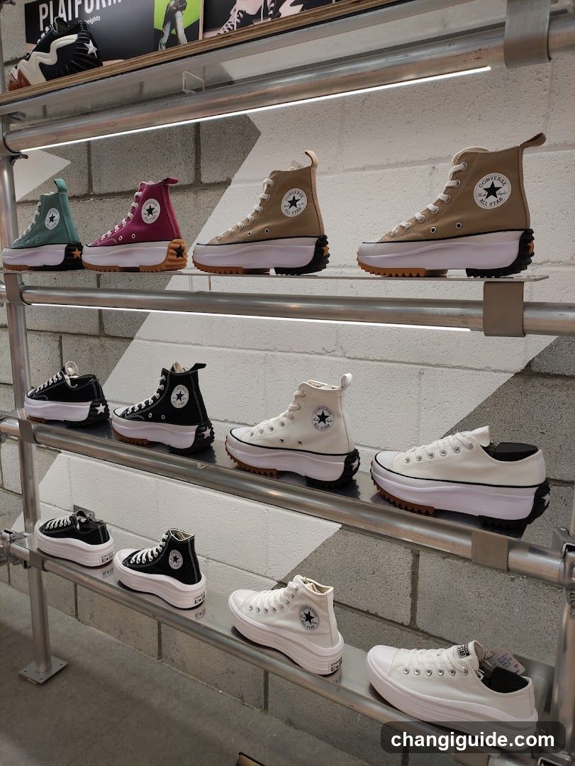 Converse Platform Sneakers Display
