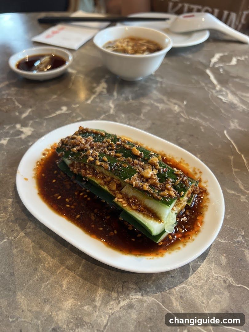 Cucumber Salad with Sesame Dressing