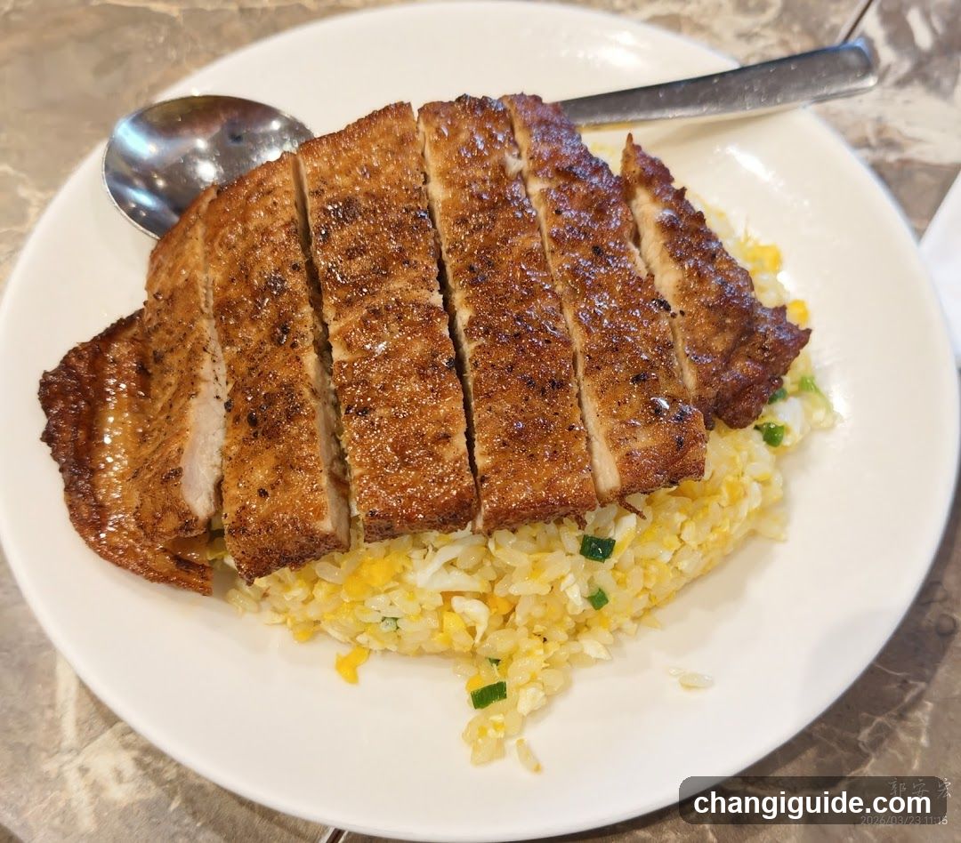 Sliced Roasted Pork with Fried Rice