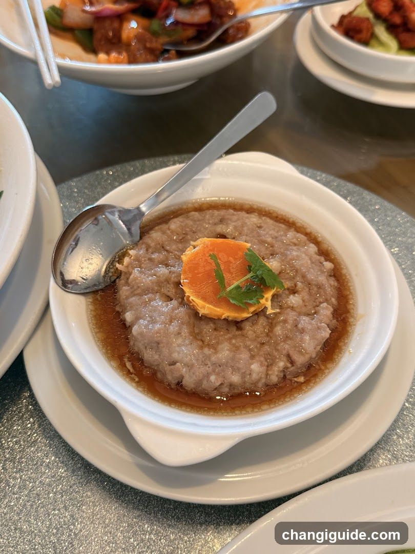 Dish with Orange Garnish