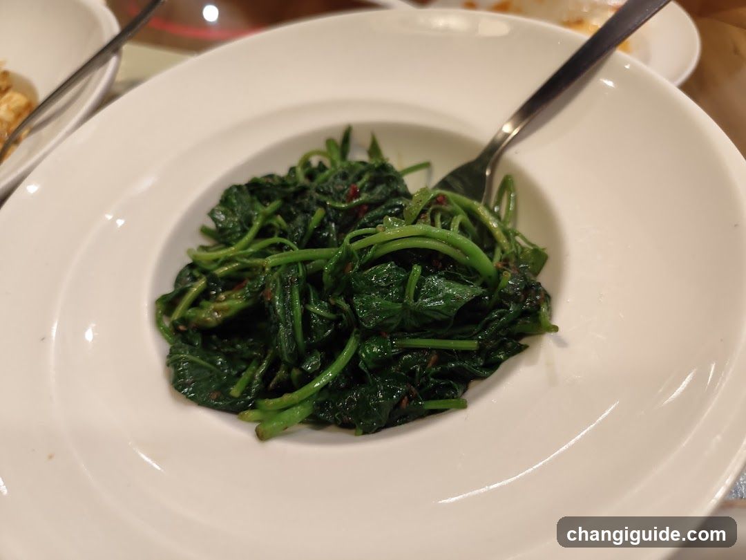 Stir-fried Greens with Chili Oil