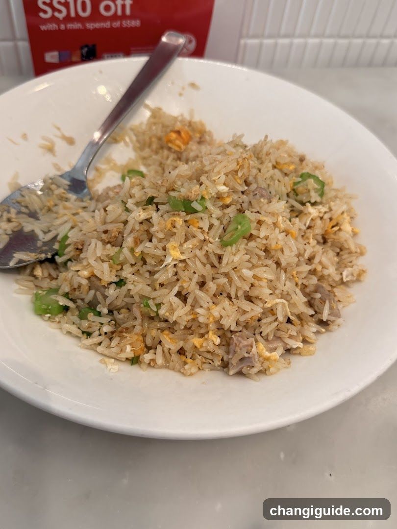 Fried Rice with Spoon
