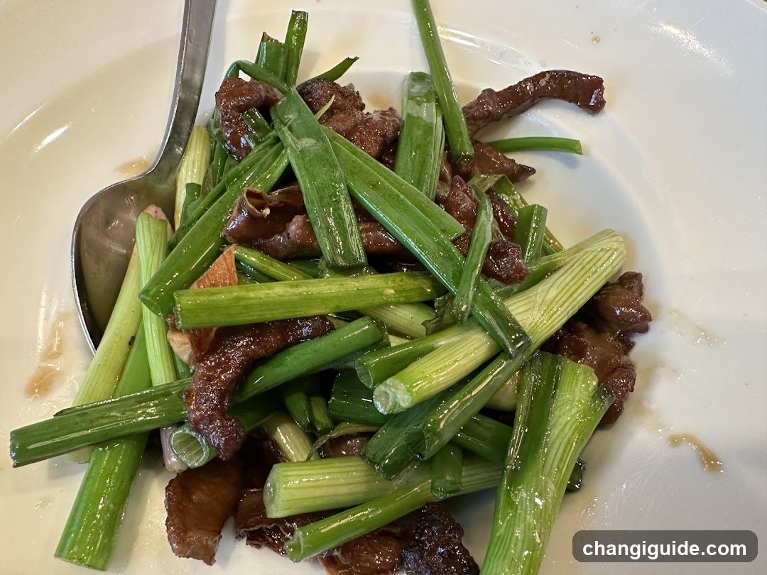Stir-fried Beef with Green Onions