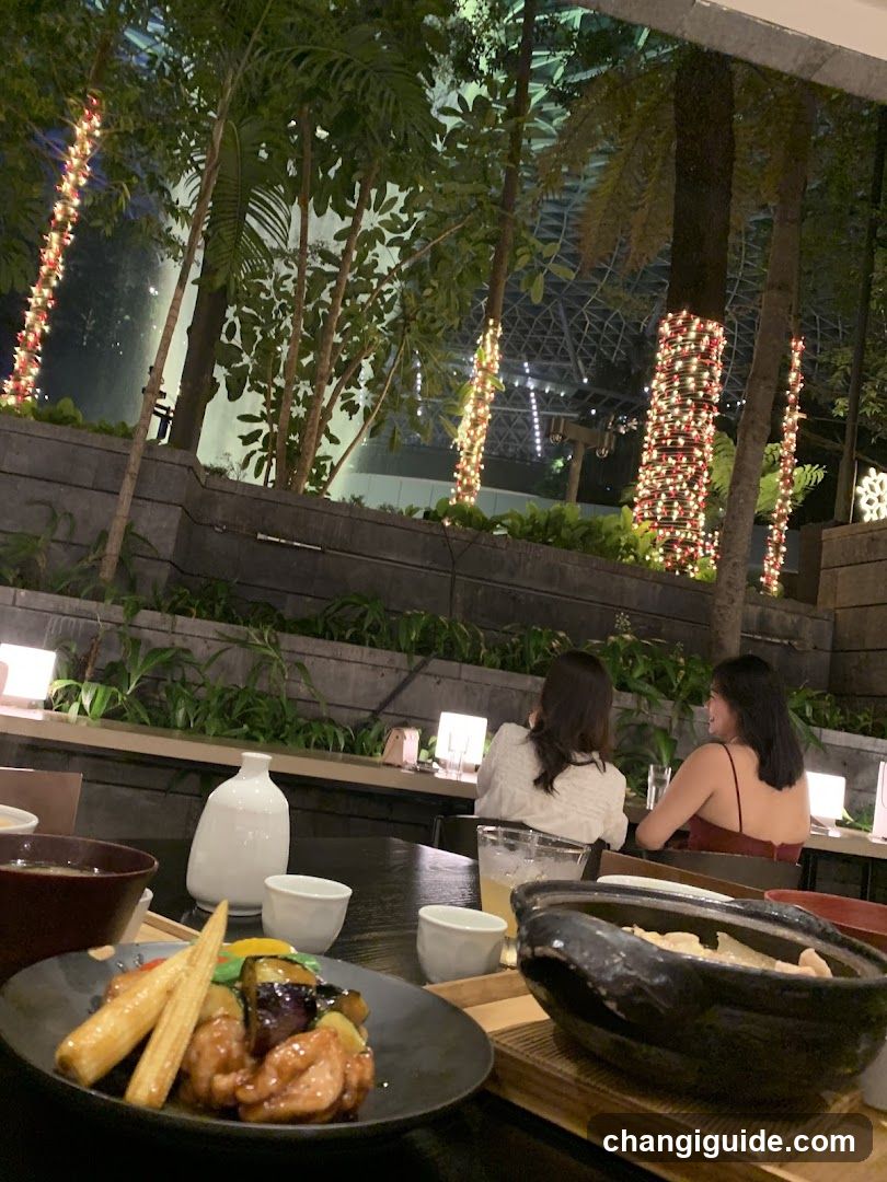 Dining at a restaurant with hot pot and side dishes
