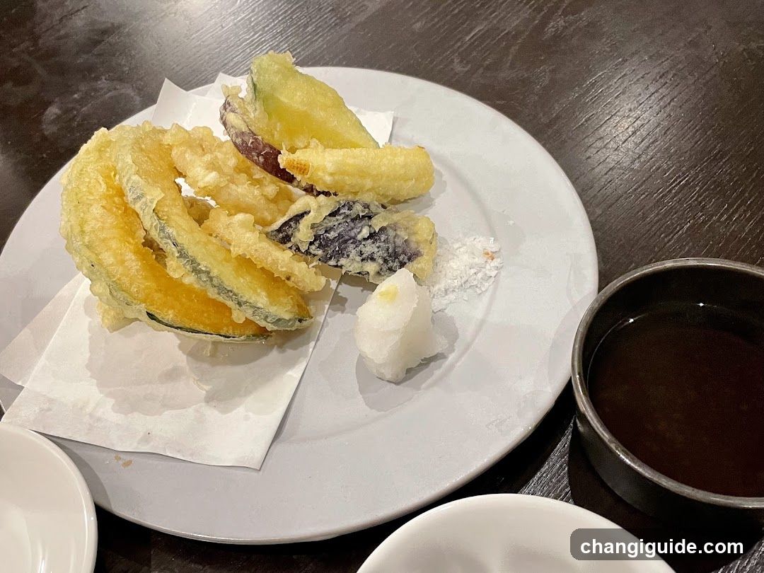 Tempura Plate with Dipping Sauce