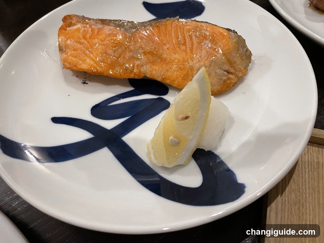 Grilled Salmon with Lemon and Wasabi