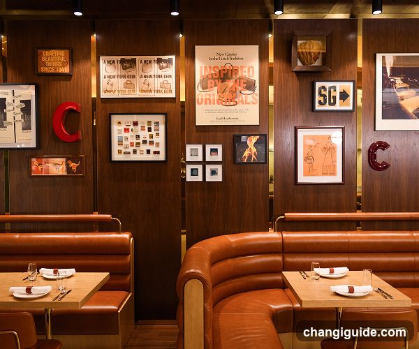 Interior of a retro-style diner or restaurant
