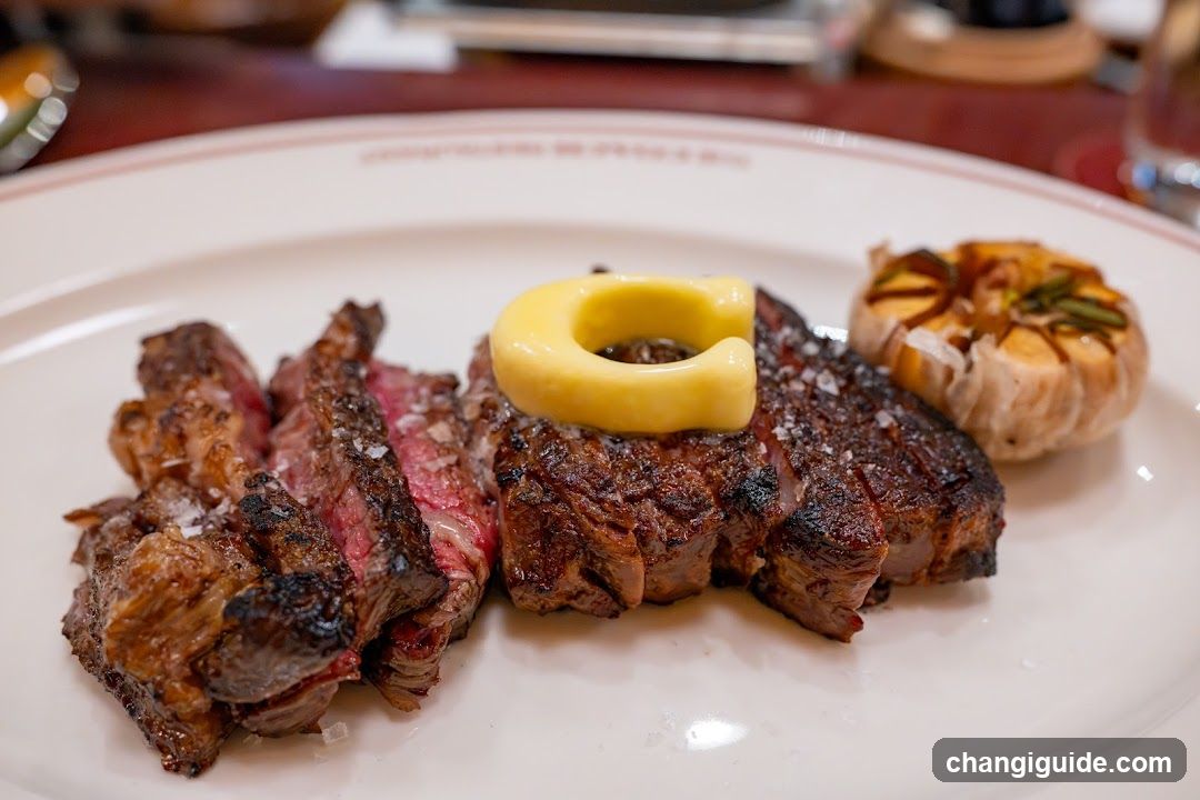 Sliced Steak with Garlic and Butter