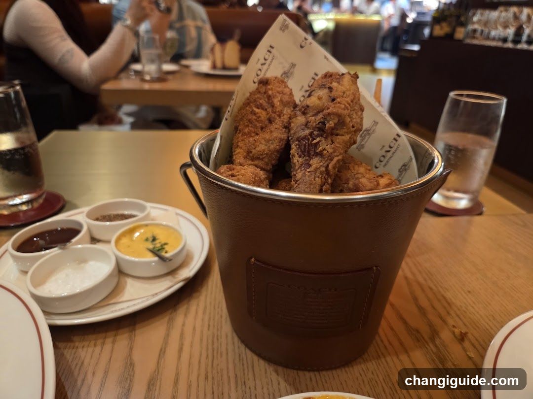 Fried Chicken Bucket with Dipping Sauces