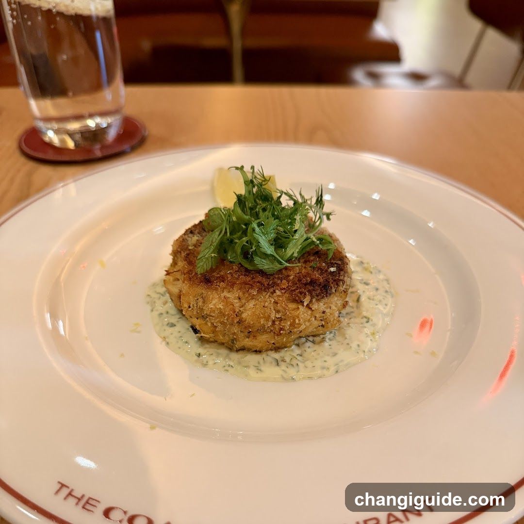 Crispy Fish Cake with Herb Sauce