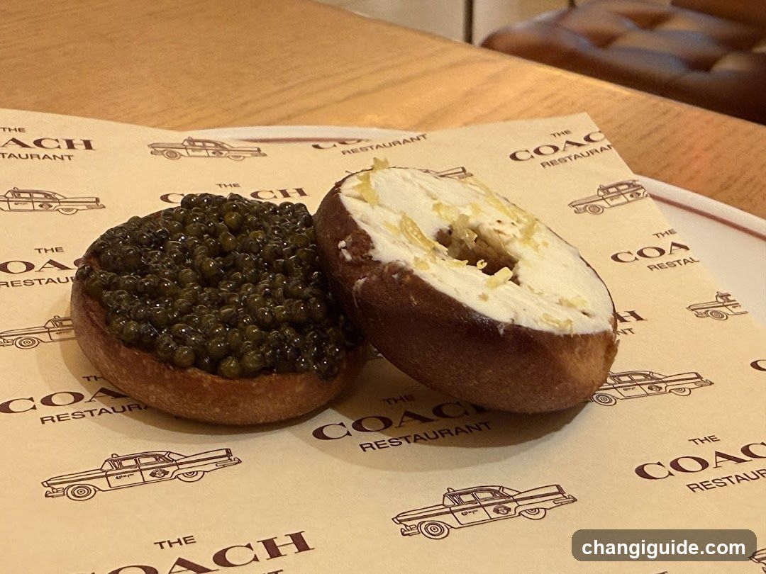 Bagel with Caviar and Cream Cheese