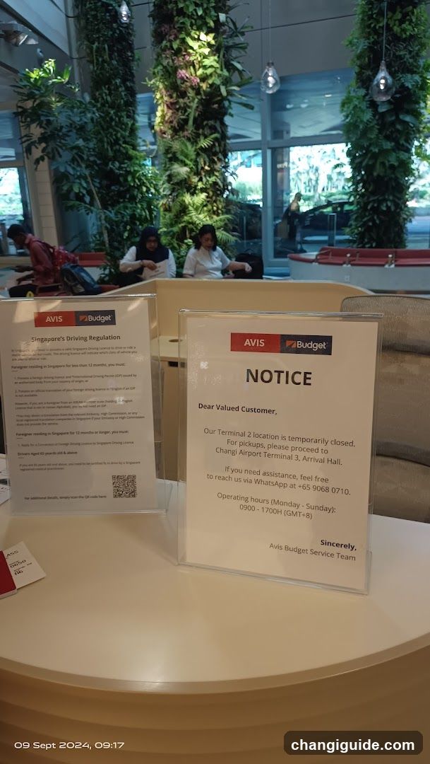 Avis Budget Notice and Signage
