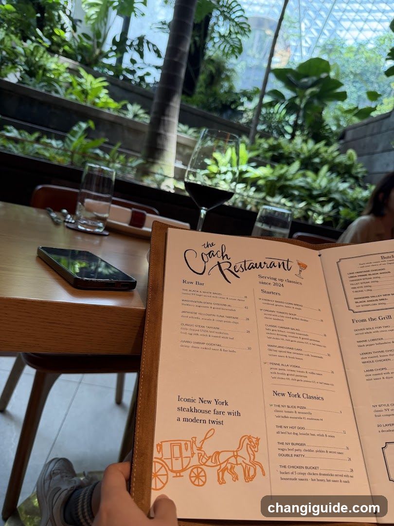 The Coach Restaurant Menu