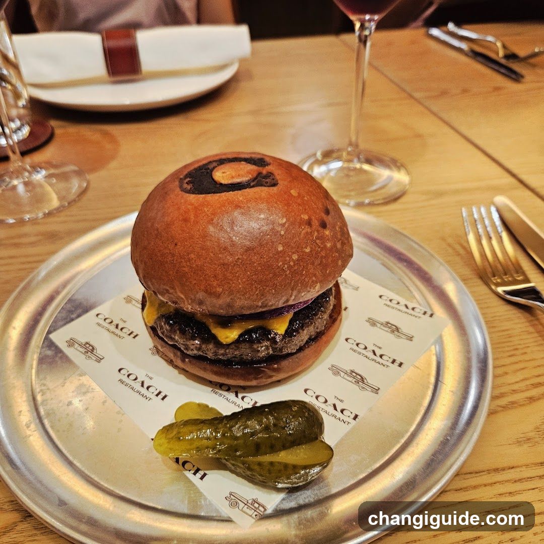 Burger at Coach Restaurant