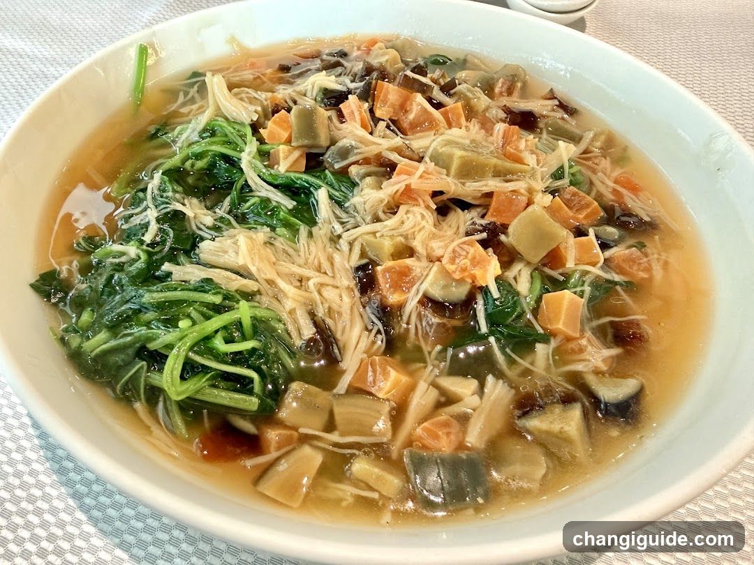 Vegetable Soup with Tofu and Greens