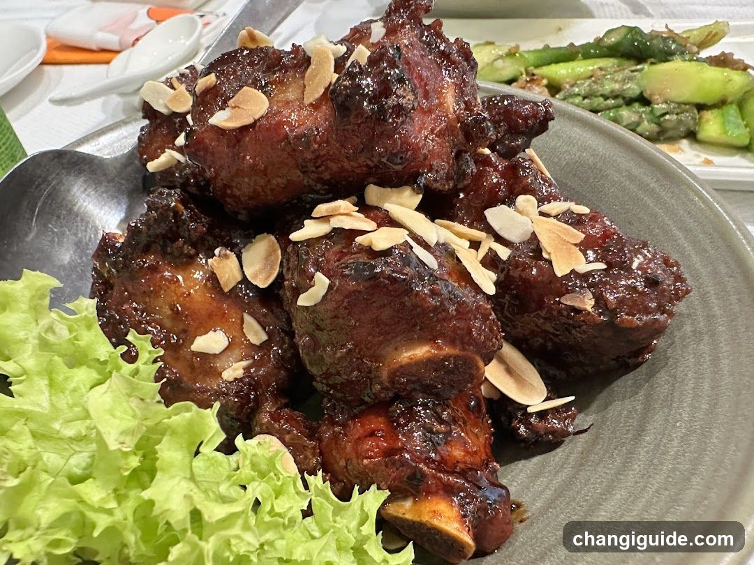 Soy Glazed Pork Ribs with Almonds