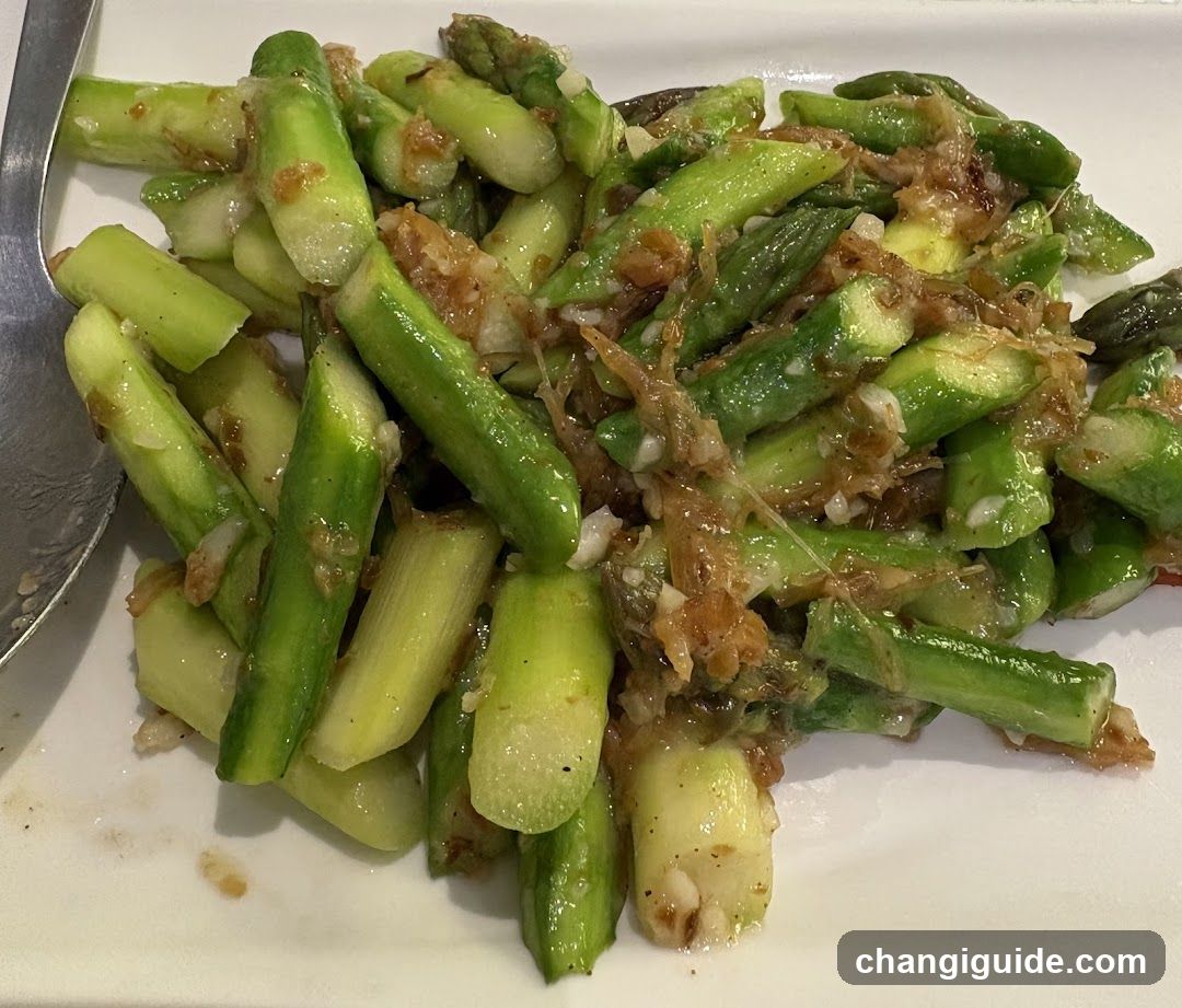 Sautéed Asparagus with Garlic and Shallots