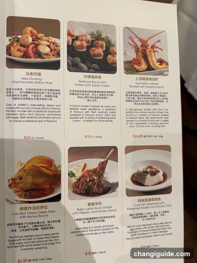 Dish Menu with Descriptions and Prices