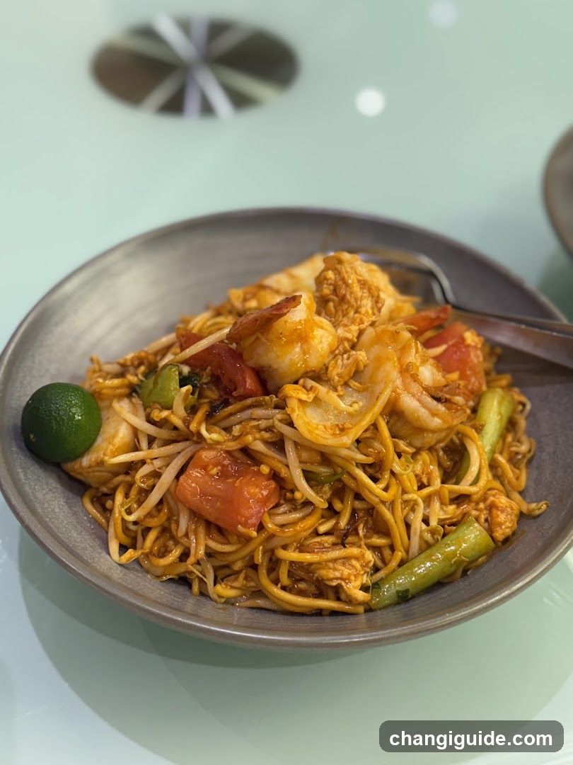 Shrimp Fried Noodles with Lime