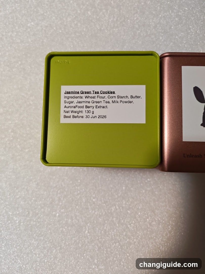 Jasmine Green Tea Cookies Tin