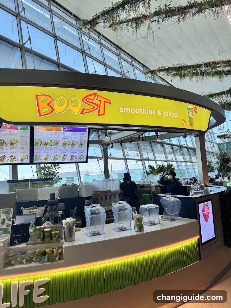 Boost Smoothies & Juices Counter
