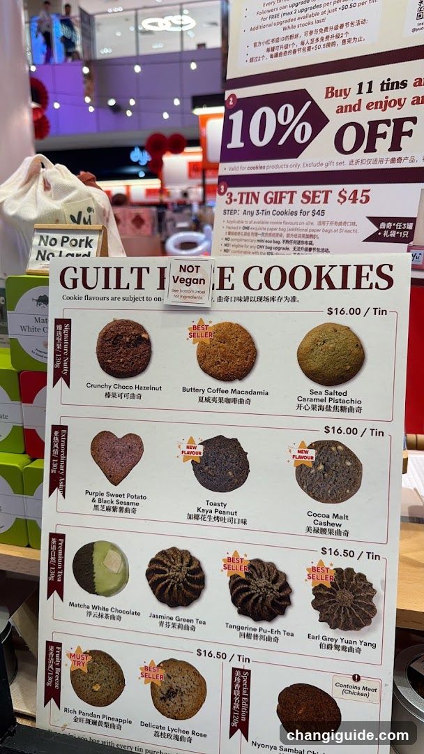 Guilt Free Cookies Menu Board