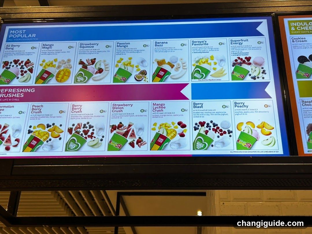 Smoothie Menu Board