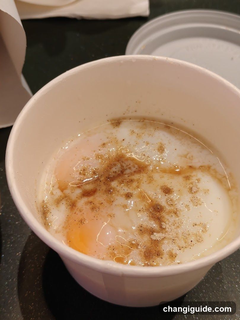 Egg in Cup with Seasoning