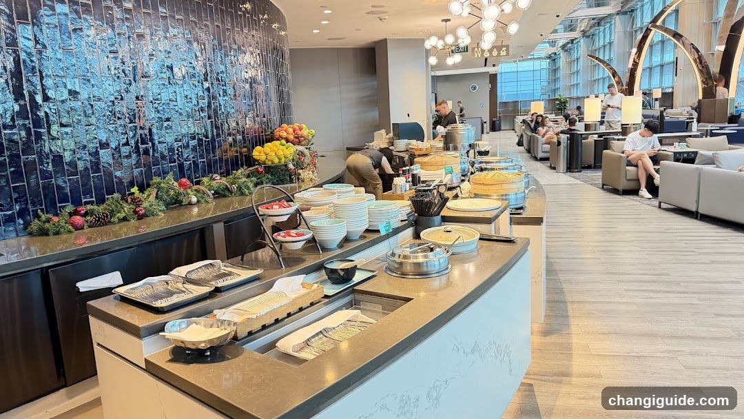 Buffet Area in Airport Lounge