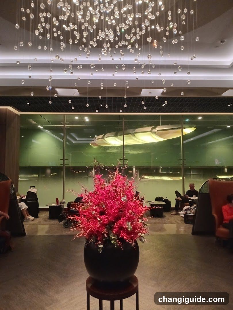 Lounge Interior with Hanging Decorations