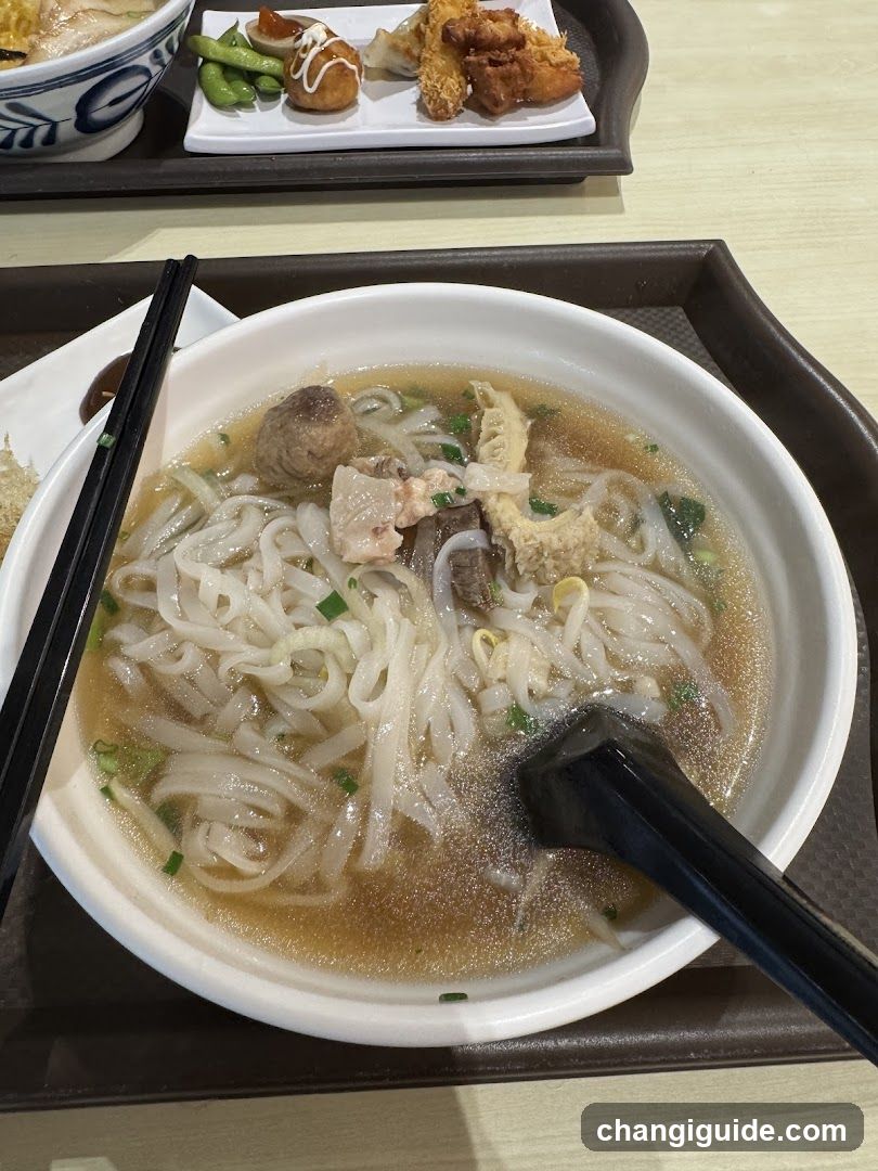 Noodle Bowl with Side Dishes