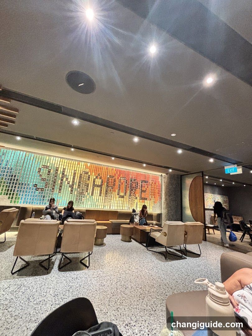Interior Lounge Area with 'SHANGHAI' Mosaic Wall