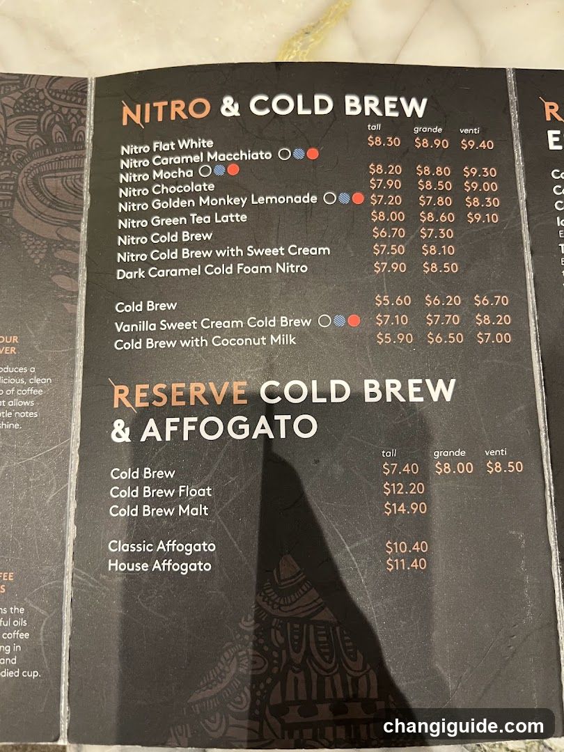 Nitro & Cold Brew Menu