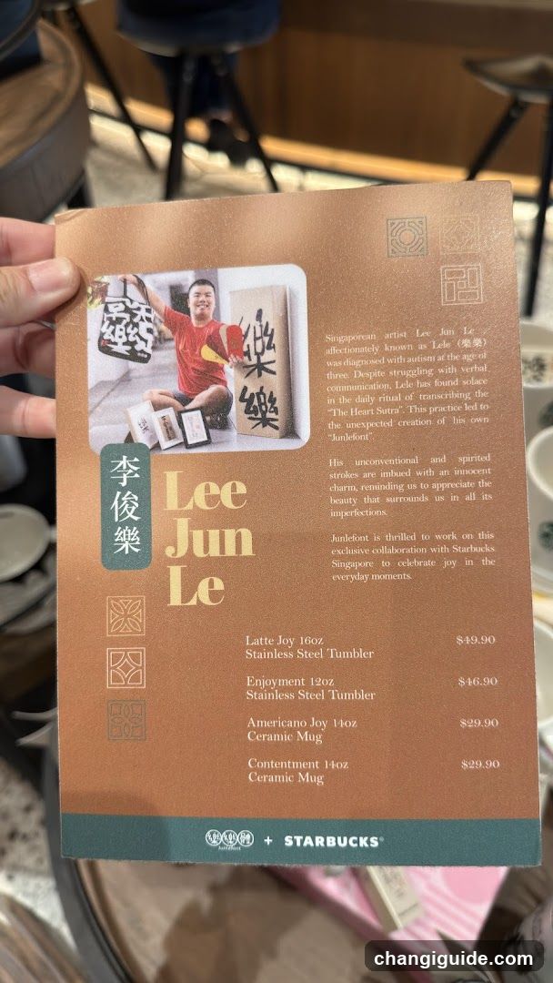 Lee Jun Le x Starbucks Menu