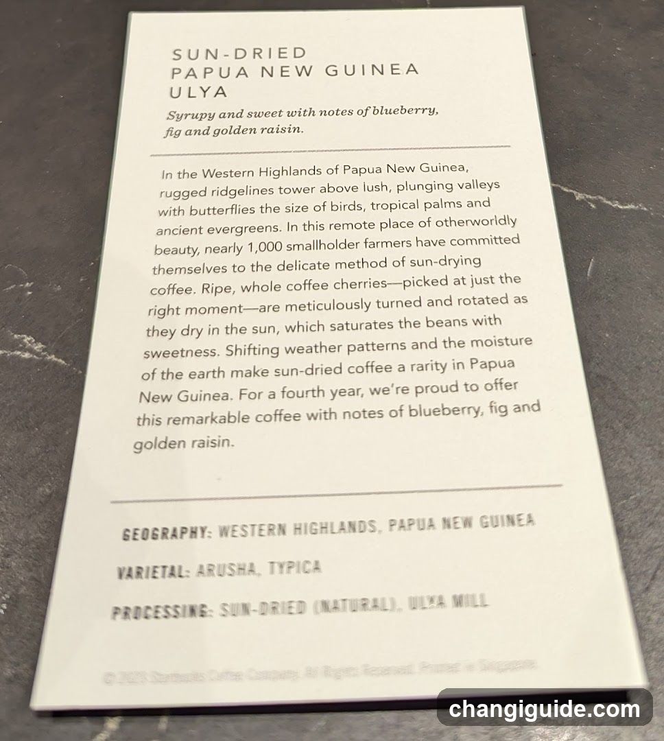Sun-Dried Papua New Guinea Ulya Coffee Card