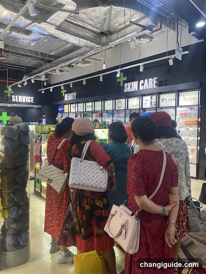 Pharmacy Interior with Customers