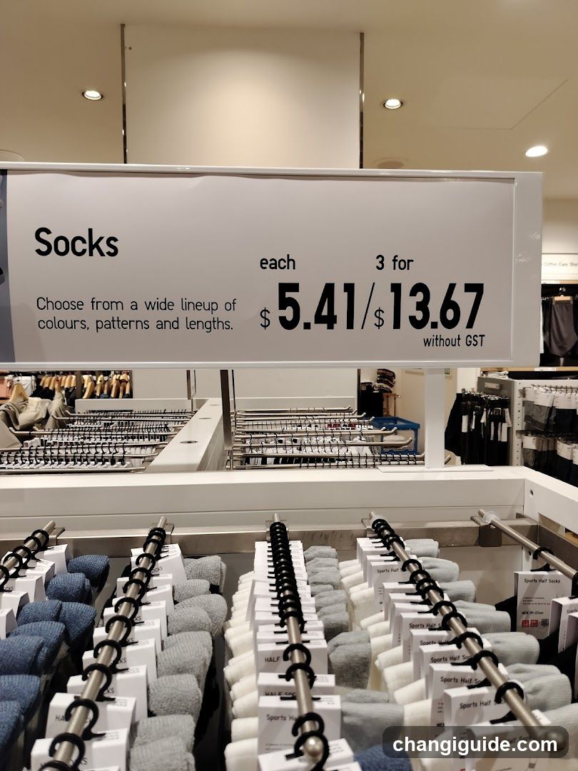 Socks Display in Store