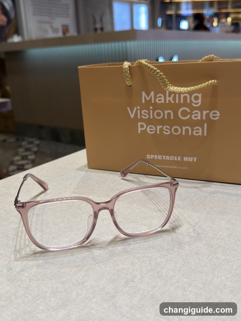 Eyeglasses Display with Shopping Bag
