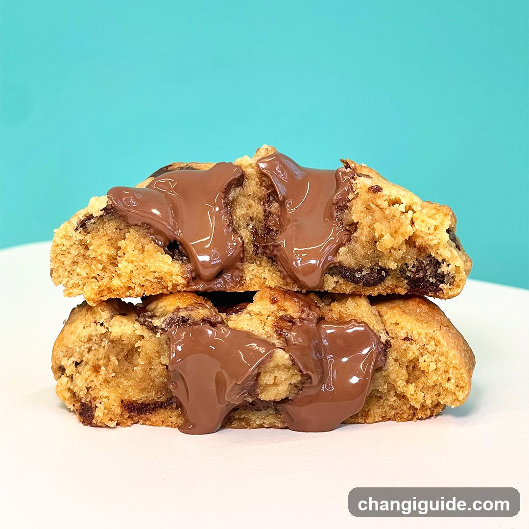Chocolate Chip Cookies with Chocolate Drizzle