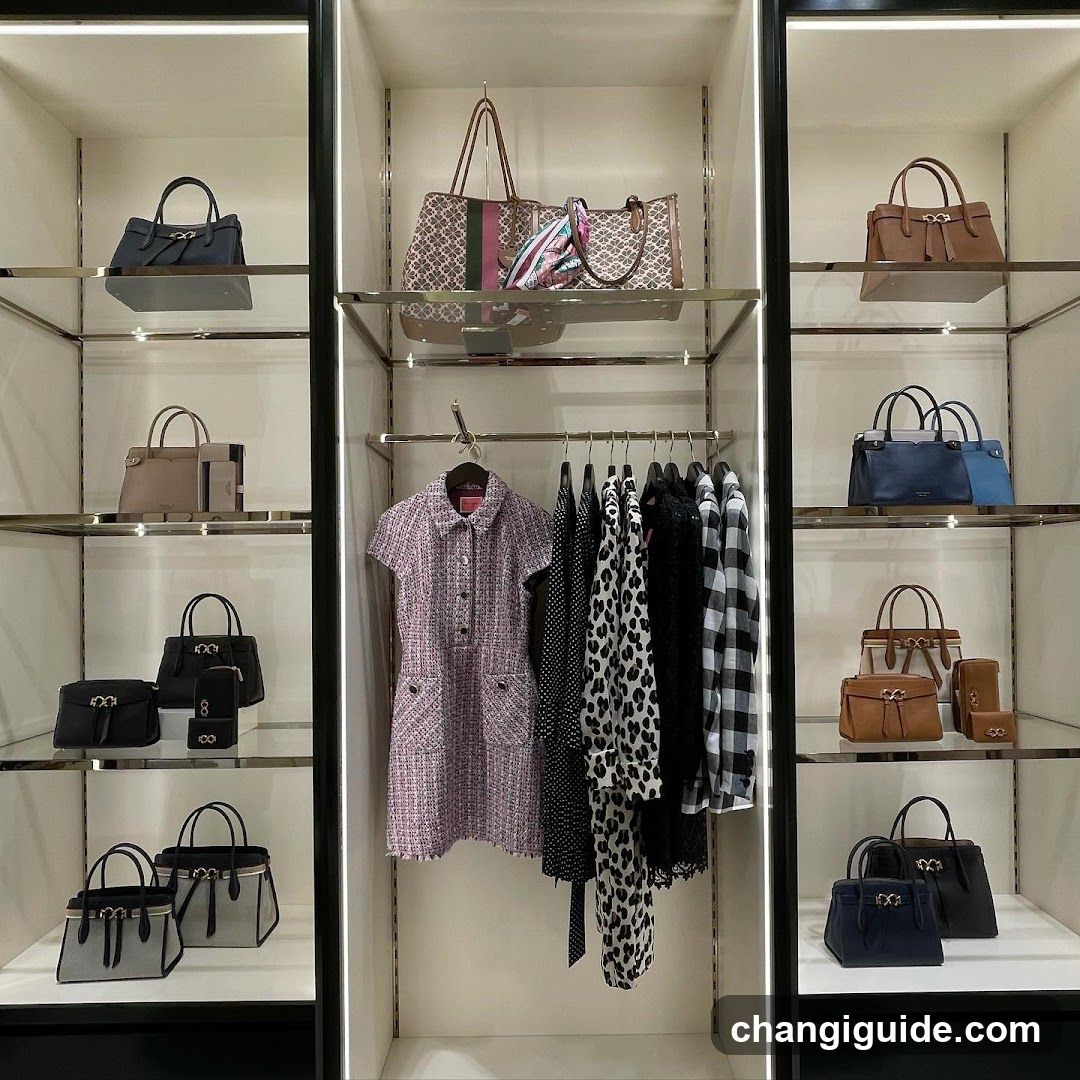 Luxury Handbag and Clothing Display