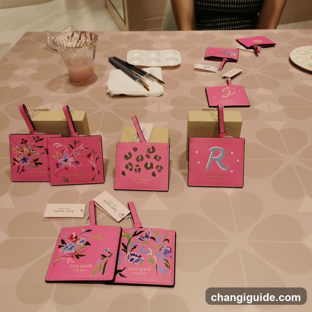 Kate Spade Luggage Tags Display
