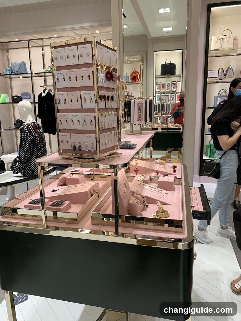 Jewelry Display in Store Interior