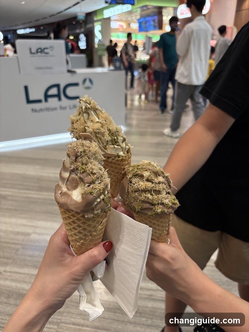 Ice Cream Cones in Mall