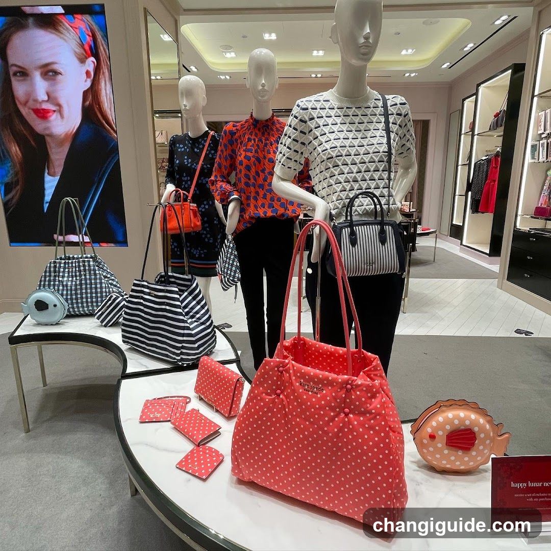 Handbag Display in Retail Store