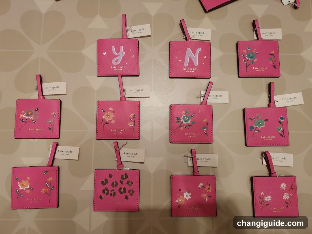 Kate Spade Luggage Tags Display