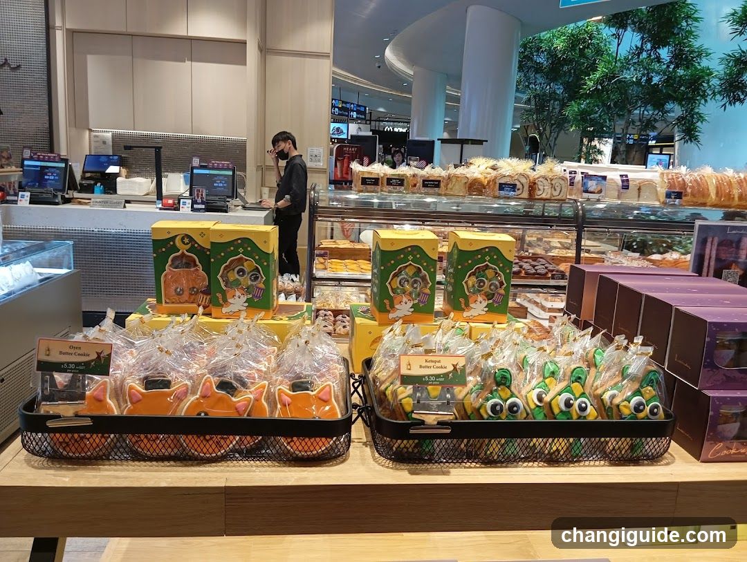 Bakery Display with Seasonal Cookies and Pastries